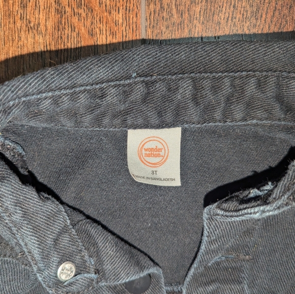 Black Jean Jacket 3T - Picture 3 of 3